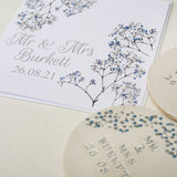 Mr And Mrs Set of Two Wedding Coasters - Personalised Wedding Gift