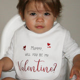 Will You be My Valentine Baby Bib