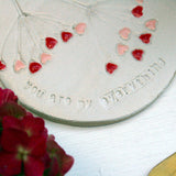 Hidden Message Valentine's Ceramic Coaster