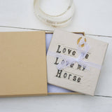 Love Me Love My Horse Ceramic Coaster