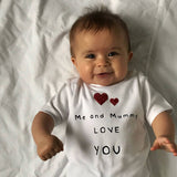Me and Daddy Love You T-Shirt, Gift From The Little One, Super Soft Printed Baby Top