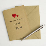 Me and Mummy Love You Card - Father's Day Card From Your Little One