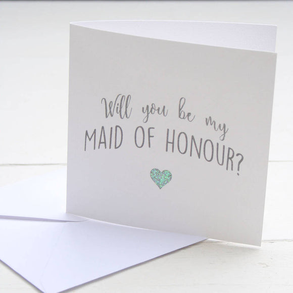 Will You be My Maid of Honour Card