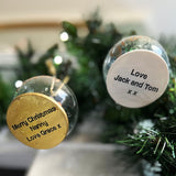 Gin And Tonic Themed Personalised Christmas Tree Bauble