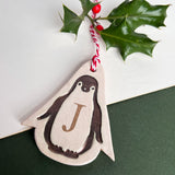 Ceramic Penguin Christmas Decoration