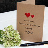 Personalised Love You Card
