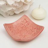 Moroccan Style Pink Candle Holder