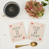 King Of Hearts Ceramic Coaster