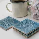 Moroccan Style Teal Coaster