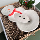 Snowman Christmas Plate