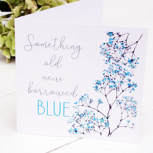 Something Blue Wedding Card