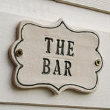 The Bar Ceramic Sign