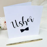 Usher Greetings Card