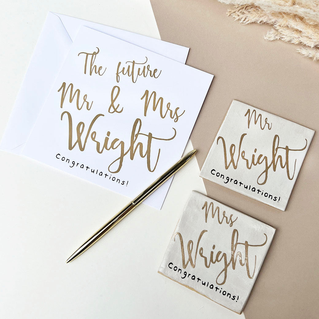 Personalised Wedding Card – Ceramic-Gifts | Juliet Reeves Designs