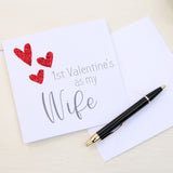 First Valentine's As Wife Card