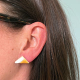 Ceramic Yellow Earring Set